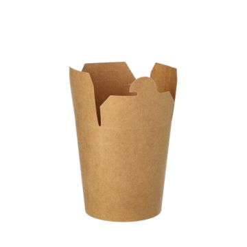 Snackboxen, Pappe eckig 230 ml 7,5 cm x 6,5 cm x 5,8 cm braun