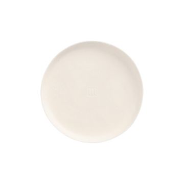 Teller Zuckerrohr "pure" rund Ø 9 cm · 1 cm weiss "Cella"