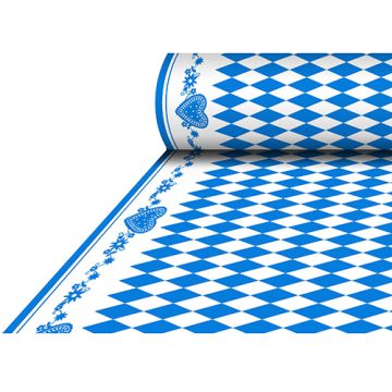 Tischdecke, stoffähnlich, Airlaid 25 m x 1,18 m "Bayrisch Blau"