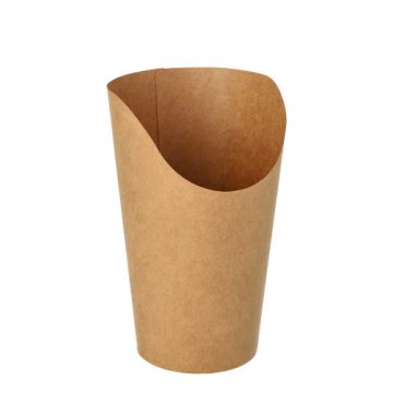 Wrap Cups, Pappe 470 ml 13,4 cm x 8 cm x 7,7 cm braun