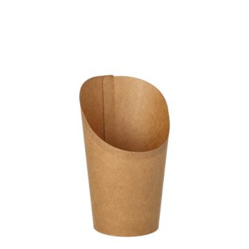 Wrap Cups, Pappe 230 ml 11,7 cm x 7 cm x 6,5 cm braun