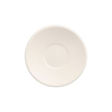 Teller Zuckerrohr "pure" rund Ø 9 cm · 1,3 cm weiss "Cella"